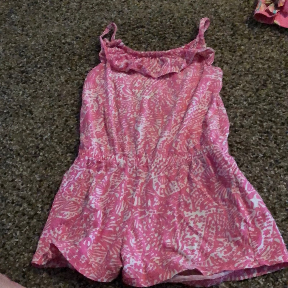 Little girls cotton Lilly Pulitzer romper